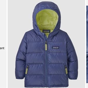 Patagonia Hi-Loft Down Sweater Hooded Jacket in Current Blue: like new